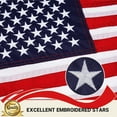 thumbnail image 6 of Boat Flag American Flag for Boat Cabin Flags 16 x 24 US Yacht Nautical Flag with 50 Embroidered Stars with 2 Brass Grommets 4 Stitching Rows Heavy Duty Nylon United States Flag, 6 of 8