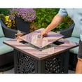 thumbnail image 3 of Endless Summer Darby 30 Inch Square Outdoor UV Printed LP Gas Fire Pit​ Table, 3 of 12