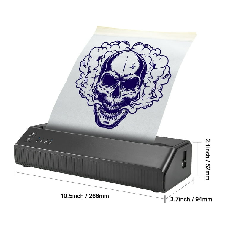 KFFKFF Wireless Tattoo Stencil Printer, Bluetooth