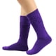thumbnail image 2 of Calcetines cálidos de color liso para mujer de los años 80 a 90, calcetines de punto apretado y muy largos., 2 of 4