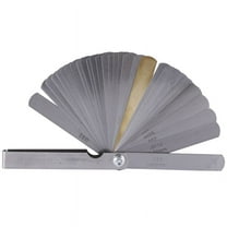 32 set distance gauge feeler gauge valve teaching feeler gauge 0.04-0.88 mm dimension,1 x 32 set feeler gauge blade,Silver