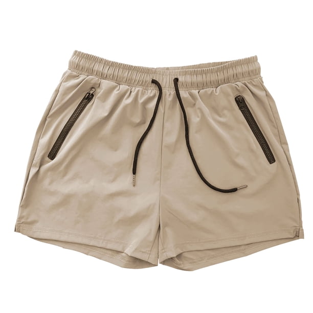 Pantalones cortos deportivos para hombre: pantalones finos de verano de secado rápido con cordón, adecuados para el gimnasio, el fitness y actividades al aire libre