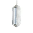 thumbnail image 2 of Vickerman 8" Silver Rectangle Jewel Glitter Ornament. Features silver glitter around the edge. 2 per bag., 2 of 2
