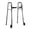 Gray, variant on Naipo Compact Folding Walker for Seniors & Adults, Deluxe Lightweight Mobility Aids Walker with 5" Wheels and Trigger Release up to 300 lbs, Aluminium