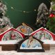 thumbnail image 2 of Billuyoard Decoración de escritorio del conjunto del pueblo LED de la casa de la nieve de la resina Kits de decoración para fiestas Muñeco de nieve, 2 of 6
