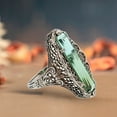 thumbnail image 3 of Xinyolin Hollow Out Green Cubic Zirconia Vintage Ring - Women's Wedding Party Jewelry, 3 of 8