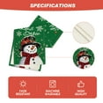 thumbnail image 4 of Smile Green Snowman Let It Snow Winter Table Runner, Seasonal Christmas Kitchen Dining Table Decoration for Home Party Indoor 13x72 Inch, 4 of 6