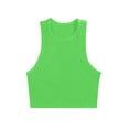 thumbnail image 3 of Sakmal Womens Tank Tops Summer Crew Neck Yellow Ribbed Slim Sexy Summer Sleeveless Tops, 3 of 3