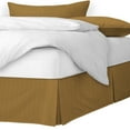 thumbnail image 1 of Classic Waffle Mustard Platform Bed Skirt King 15" Drop, 1 of 4