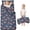 Fireman and Flame Blue Pattern, variant on Fireman and Flame White Pattern Teens Toddler Nap Mat with Pillow, Sleeping Mat Bag for Preschool Daycare 59"x22"