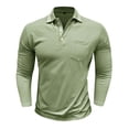 thumbnail image 4 of pstuiky manga larga para hombre, Cárdigan informal de manga larga con botones y bolsillo para hombre camisetas de hombre xxl, 4 of 7