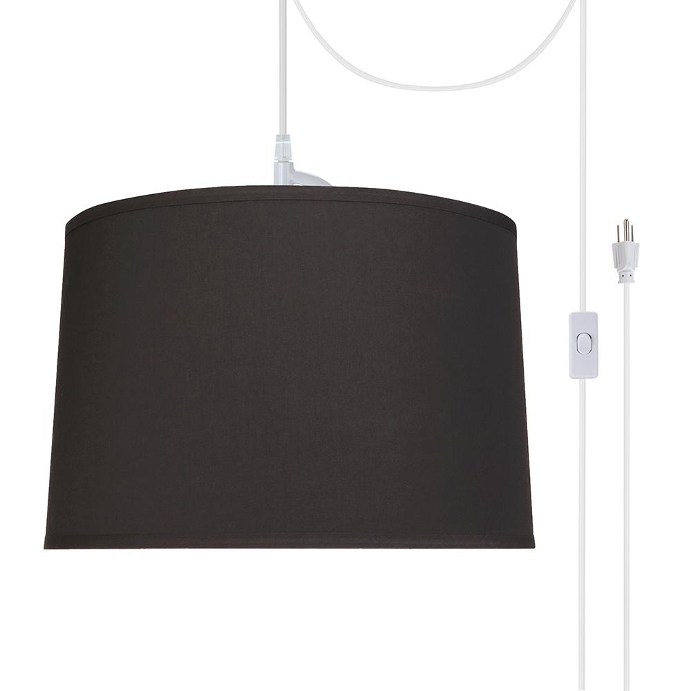 Aspen Creative 7234621 TwoLight PlugIn Swag Pendant Light Conversion