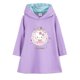 thumbnail image 3 of Vestido con capucha de longitud media para niños de Hello Kitty, vestido de manga larga con estampado de dibujos animados para niñas, ropa para niños, falda acampanada de estilo occidental, 3 of 5