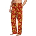thumbnail image 6 of Hirioo Christmas With Gold Snowflakes for Men's PJ Pajama Pants Sleep Pants Men's Home Trousers with Pockets,S-3XL-Large, 6 of 6