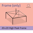thumbnail image 2 of TentandTable 20' x 20' High Peak Outdoor Party Canopy Tent FRAME ONLY, White Waterproof, 2 of 8