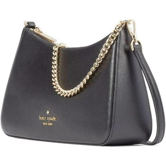 Kate Spade New York Madison Saffiano Leather Convertible Crossbody Women's Handbag, Black