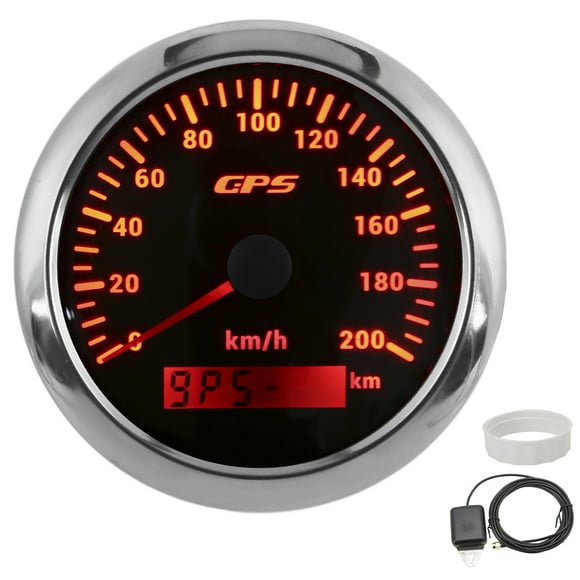 ANGGREK GPS Speedometer, 3.3in Speed Gauge For Car Marine Boat Yacht