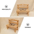 thumbnail image 3 of 1pc Decorative Mini Bench Porch Chair Miniature Landscape Bench Home Decocration, 3 of 8