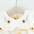 thumbnail image 5 of Odeerbi Girls Dresses Baby Girl Clothes Toddler Infant Short Sleeve Sunflower Printed Dress Princess Dress, 5 of 9