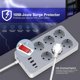 thumbnail image 2 of 10-In-1 Power Strip Multi Outlet Socket with 1.2-Meter Long Cord 6 Outlet 4 USB Port for Home Office Hotel EU Plug, 2 of 5