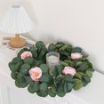 thumbnail image 4 of Pklyzj 1Pcs Eucalyptus Wreath Faux Kitchen Cabinet Wreaths Artificial Greenery Wreath Farmhouse Wreath for Door Wall Window Decor, 15.7Inch, 4 of 7