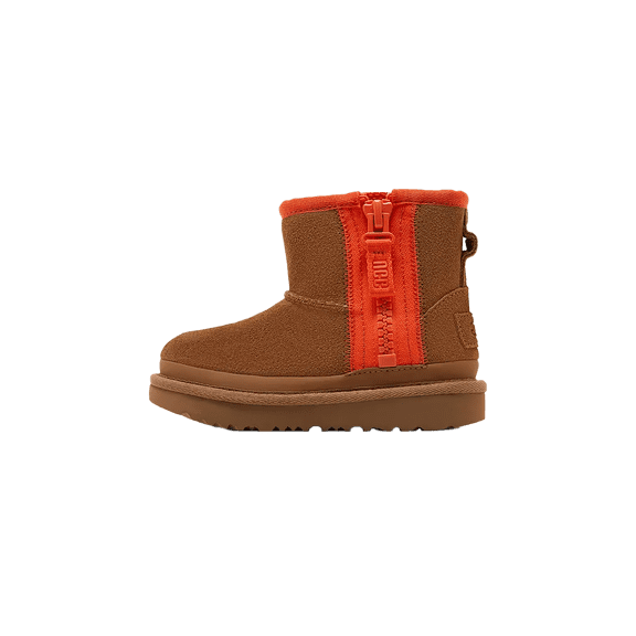 UGG TODDLER Mini Zipper Tape Logo Boot TD "Chestnut" 1143699T CHE 1143699T CHE from Stadium Goods