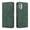 Green, variant on Flip Case For FLOODKING Motorola MOTO E32 Card Slots and Kickstand Function Skin Feel Leather