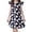 ZJ Black, variant on WAYUTE Girls Halloween Flutter Sleeve Dress Cartoon Pumpkin Print Soft Lightweight A Line Dress for Theme Party Casual Outdoor,White,Size 7-8 Y