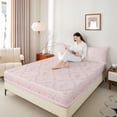 thumbnail image 4 of Homewish Chic Floral Flowers Twin Sheet Sets 3pcs for Boys Girls,Dreamy Princess Twin Fitted Sheet Microfiber,Vintage Aesthetic Breathable Flat Sheet,Luxury Bedroom Decor, 4 of 7