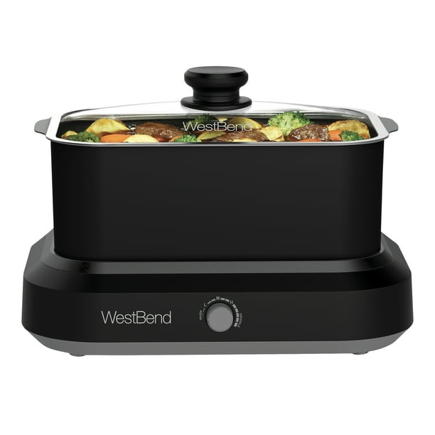 West Bend Versatility Slow Cooker, 5 Qt. Capacity, in Black