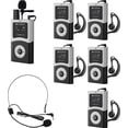 thumbnail image 1 of Sistema de audio inalámbrico para guías turísticos Retekess T130U con 1 transmisor y 5 receptores, 1 of 9