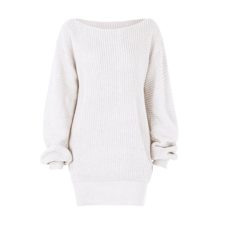 off white winter dress Off White Maxi Dress / Winter Warm Long Dress / Plus Size Dress / Sweater Dress / Maxi Sweater / Oversize Loose Dress / #35159