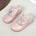 thumbnail image 2 of Quealent Little Toddler Girls Dress Shoes Ballerina Ballet Flats Kids Mary Janes Pink for Size 13, 2 of 6