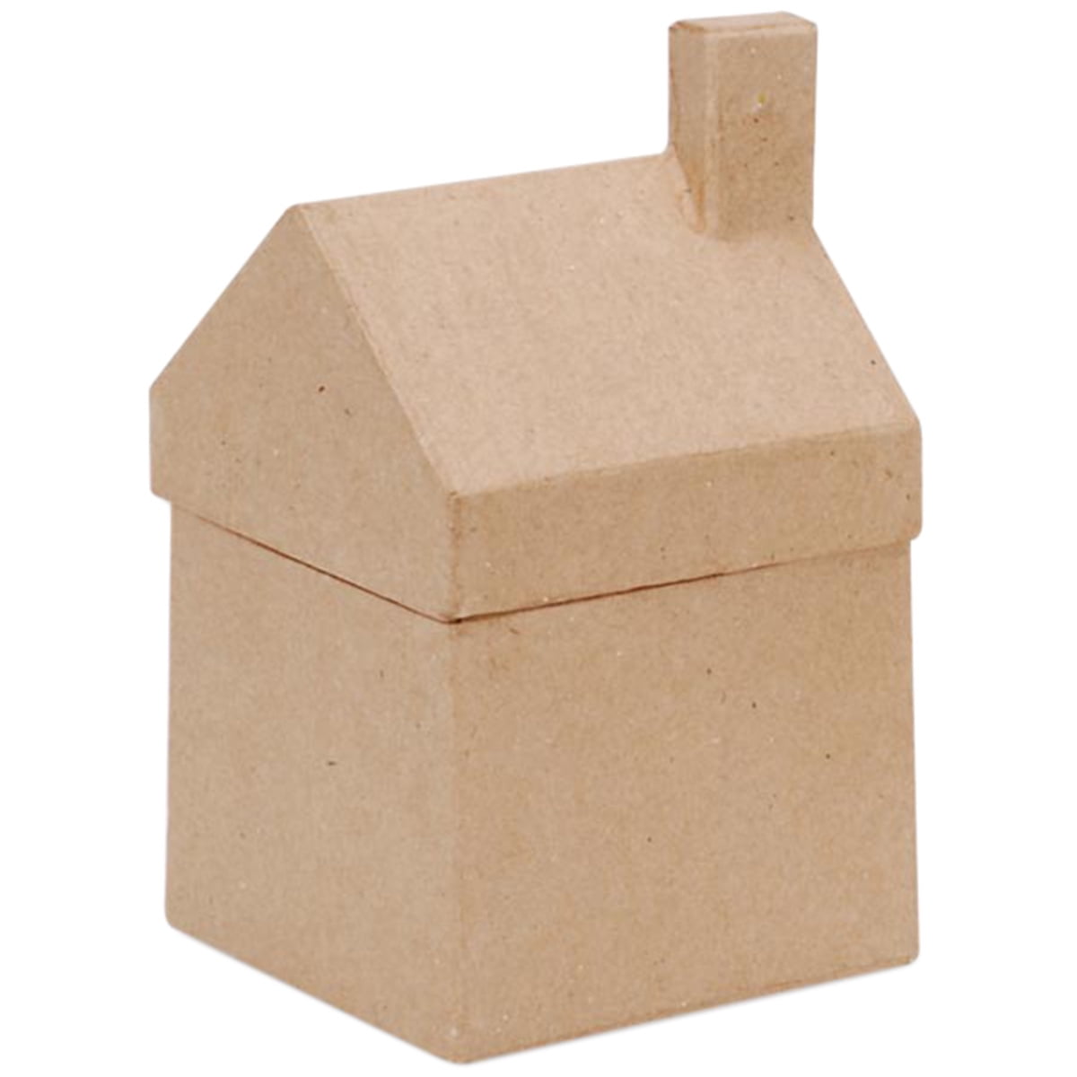 6 Pack Paper-Mache House Box-3.5"X6.25"X3.625" 