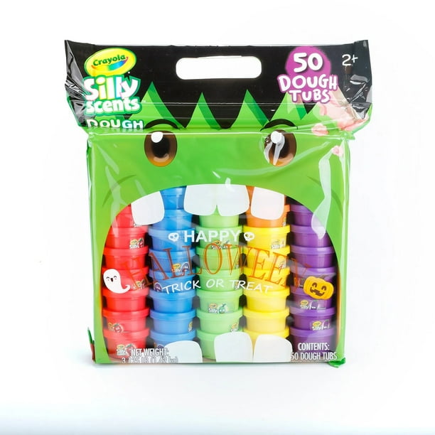 Crayola Silly Scents Dough Halloween Pack, 1 Ounce (50 Count) Green Monster
