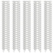 Silver Satin Bow Twist Ties for Treat Bags (100 Pack)