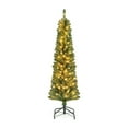 thumbnail image 6 of FASCK Pencil Christmas Tree with Memory Wire Branch Tips & Warm LED Lights, Realistic Slim Xmas Tree for Small Spaces Home Office, 6 of 9