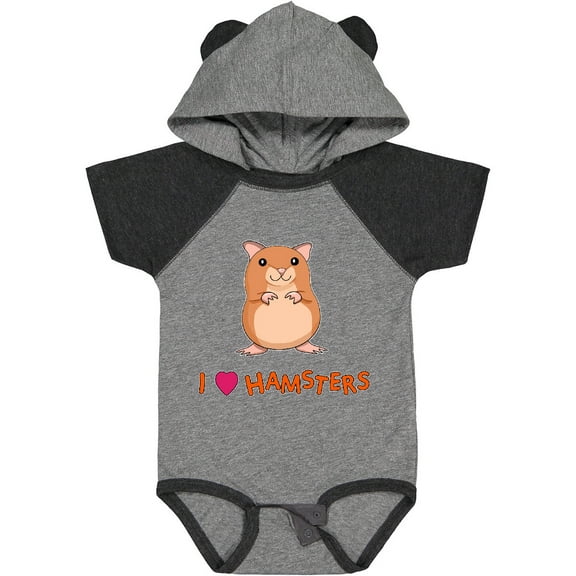 Inktastic I Love Hamsters Boys or Girls Baby Bodysuit