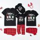 thumbnail image 1 of 2023 New Short Sleeve Family Christmas Pajamas Set Cartoon Cute Soft 2 Pieces Suit Adults Kids Matching Outfits Baby&Dog Rompers, 1 of 4