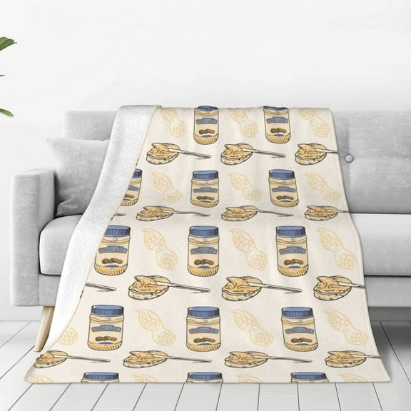 Rateoe Peanuts Print Fuzzy Fleece Throw Blanket Extra Large,Super Soft,Fluffy and Warm Blankets for Couch,Bed,All Season Use (40"x30")
