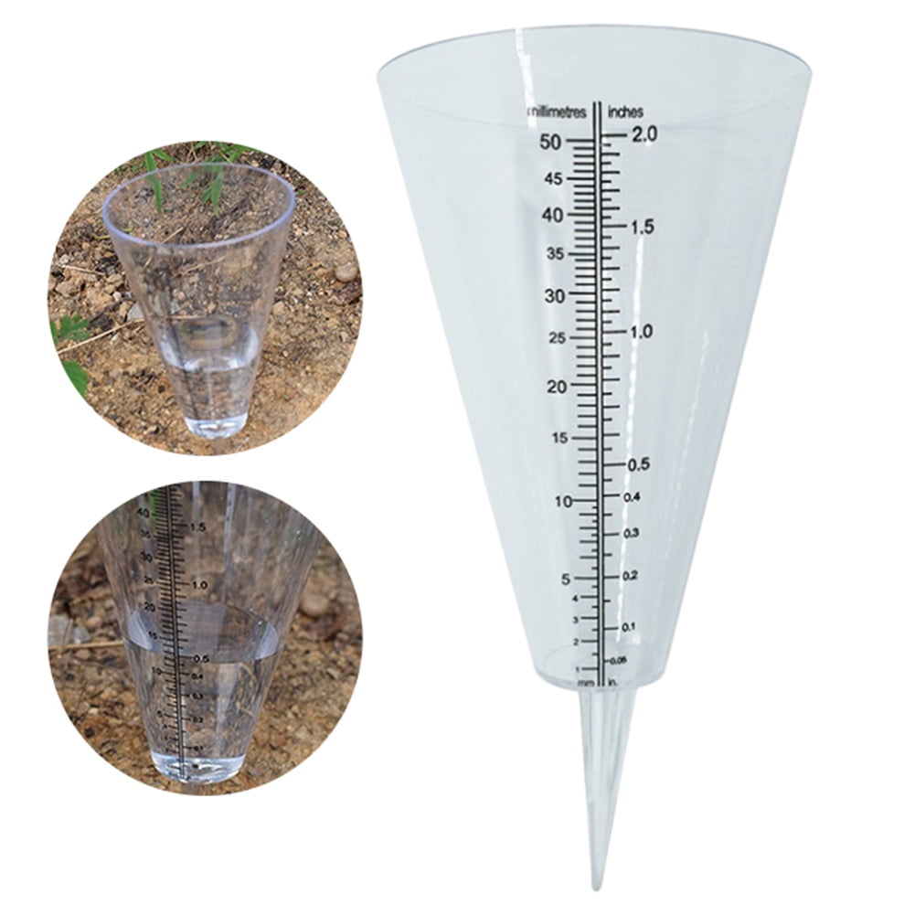 Cone Rain Gauge Measurement Ground Precipitation Garden Rainfall Measuring ToBA