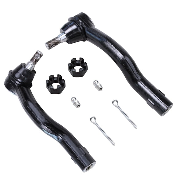Detroit Axle - Front Outer Tie Rod Ends for Infiniti QX56 QX80 Nissan Pathfinder Armada Titan 2 Outer Tie Rod Ends Replacement