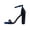 Navy, variant on Lady Couture Dalia Rhinestone Block Heel Sandal, Silver, 9