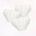 thumbnail image 5 of landege 3pcs White Bowknot Briefs Ballet Dance Underpants Cotton Panties for Kids Girls (Size 160), 5 of 10