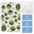 thumbnail image 5 of Sage Green Marble Kitchen Towels Set of 2, Water Absorbent Dish Towel, Gold White Geometric Hexagon Modern Decorative Hand Towels - Quick Drying Cloth for Cooking Baking, 18x28 Inch, 5 of 8