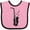 Pink and Black, variant on Inktastic Saxophone Musician Band Gift Idea Boys or Girls Baby Bib