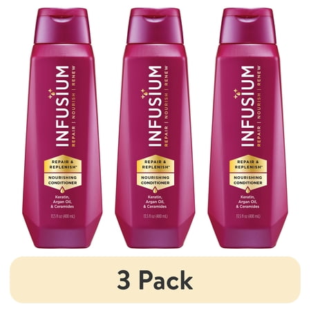 (3 pack) Infusium Moisturize & Replenish Conditioner 13.5 Fl Oz