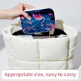 thumbnail image 6 of Flamingo Velvet Portable Necklace Holder with Removable Compartment - Earring Organizer, Jewelry Boxes, Organizer Box - Gift, 6 of 7