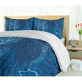 thumbnail image 5 of Ambesonne Forest Duvet Cover Sets, Winter Scenery with Show, 2-Queen, Orange Violet Blue, 5 of 7