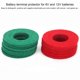 thumbnail image 3 of Lot de 12 rondelles de bornes de batterie (6 rouges et 6 vertes) anticorrosion, tapis de protection pour câbles, 3 of 4